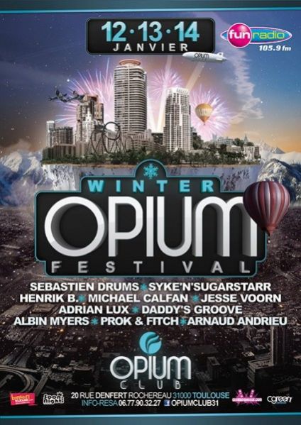 Opium Winter Festival, 12, 13 et 14 janvier 2012 !