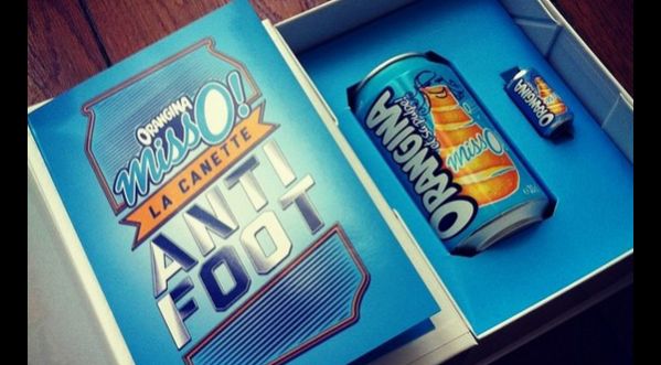 Orangina lance une canette ANTIFOOT !