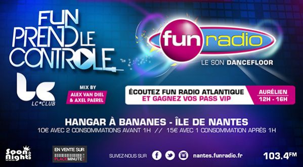 Ce Samedi au LC CLUB, Fun Radio prend le contrôle avec SoonNight.com