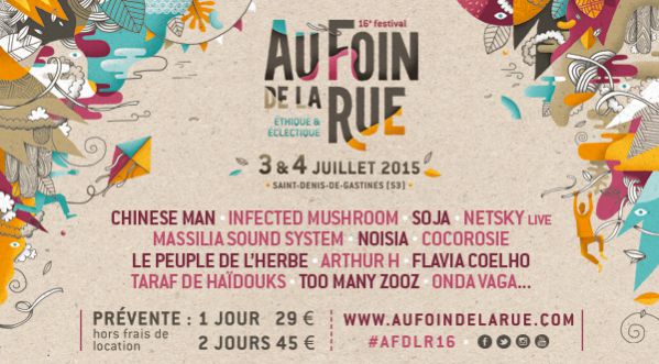 Festival Au Foin de la Rue les 3 & 4 juillet à St-Denis-de-Gastines !