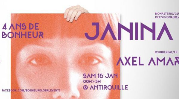 Gagnez vos places pour la soirée « 4 ans de bonheur » @Antirouille samedi 16 janvier !