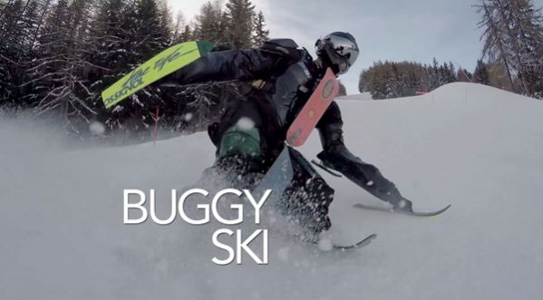 Skiez dans toute sle spositions grâce au buggy ski !