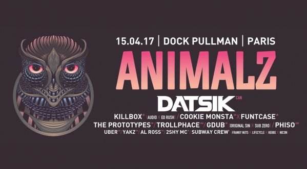 ANIMALZ : La plus grosse soirée Bass Music de France est de retour le 15/04 @ Dock Pullman !