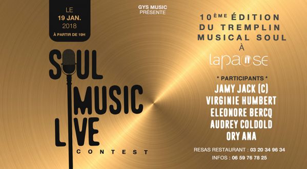 Le Soul Music Live Contest revient le Vendredi 19 janvier à Lille