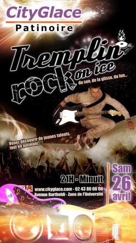 Tremplin rock on ice