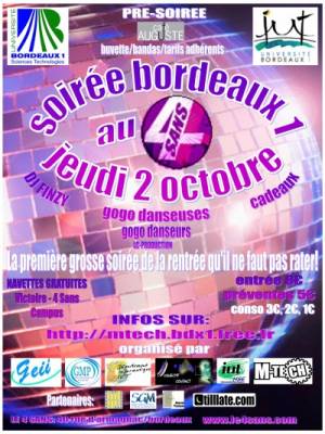 GROSSE soirée Bordeaux 1