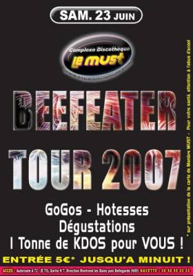 beefeater tour 2007