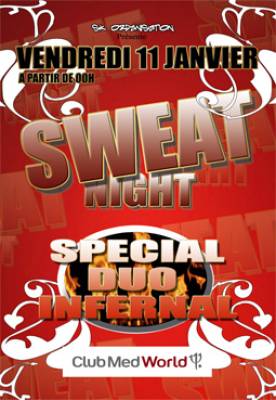 SWEAT NIGHT av DJ ALMIGHTY/DJ JAM’S – GRATUIT POUR LES FILLES