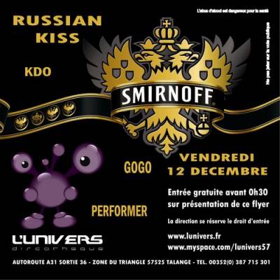 Soirée SMIRNOFF – RUSSIAN KISS