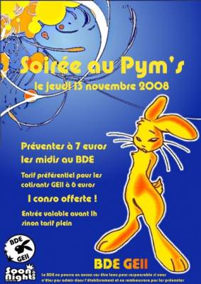 Soirée GEII au Pym’s