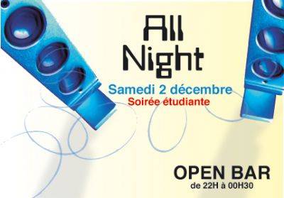 ALL NIGHT – Open Bar – By Events Party