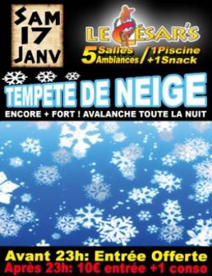 Tempete de neige …