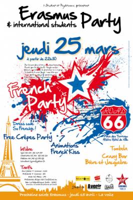 Erasmus & international students party : FRENCH PARTY