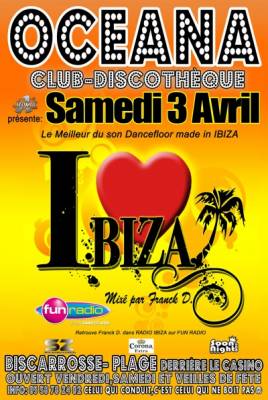 I LOVE IBIZA TOUR mixé par Franck.D