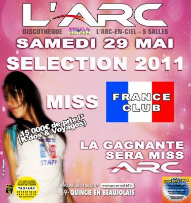 Selection Miss France Club 2011, Election Miss Arc en Ciel