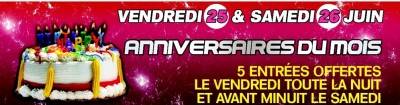 Anniversaire du mois