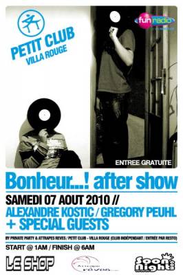 Bonheur…! after show