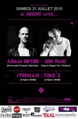 A NIGHT with… ADAM BEYER & LEN FAKI