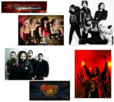 Killing Machine, Crucified Barbara, Soulfly, Saxon, Europe & Alice Cooper