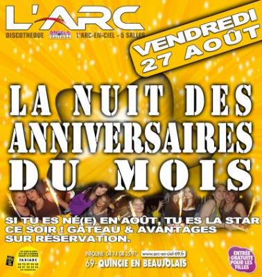 Nuit des Anniversaires d’Août