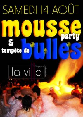 Mousse party & tempéte de bulles