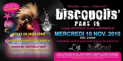 DISCOPOLIS PART.19 – VEILLE DE JOUR FERIE