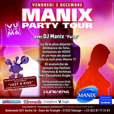 Manix Party Tour