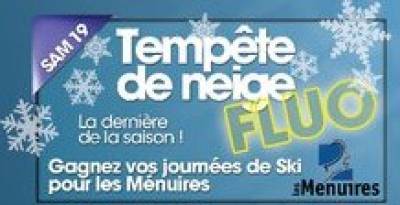 Tempete de neige fluo