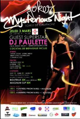 Mysterious Night with DJ PAULETTE !