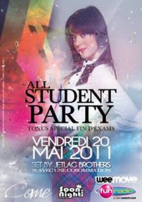 ALL STUDENT PARTY TONUS SPECIAL FIN D’EXAMS