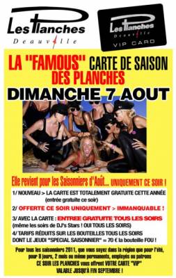 LA NUIT DES SAISONNIERS DU MOIS D’AOUT !!!