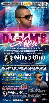 Dj Jam’s Show (présentation de sa mixtape) +Dj Vesty (N°1 Zouk)