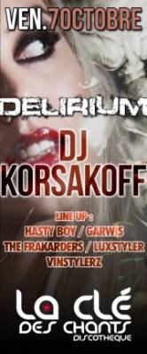 DELIRIUM with DJ Korsakoff