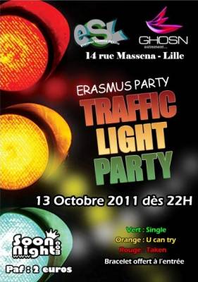 Erasmus Traffic Light Party