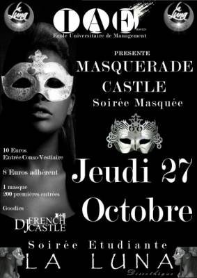 Masquerade Castle- Masque Offert à l’entrée