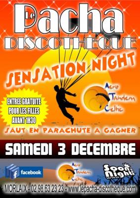 SENSATION NIGHT – ENTREE GRATUITE POUR LES FILLES AVANT 1H30