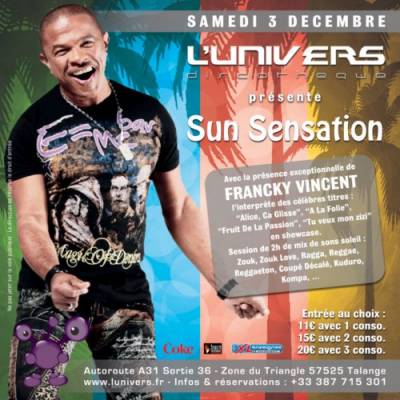 SUN SENSATION avec Francky Vincent