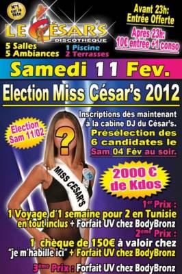 Election Miss César’s 2012