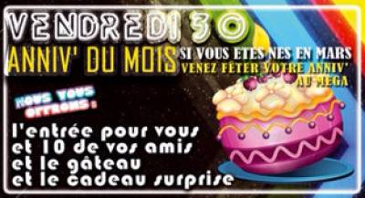 Soirée Anniversaire du Mois