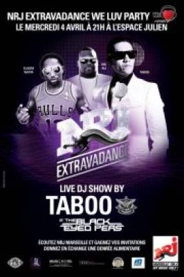 WE LUV PARTY NRJ EXTRAVADANCE avec TABOO, BIG ALI, CLAUDE NJOYA le 04/04