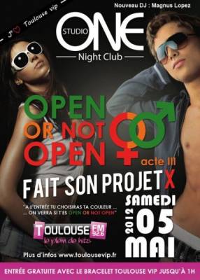 OPEN OR NOT OPEN (acte III) FAIT SON PROJET X