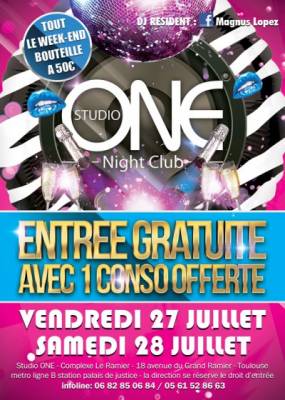 REOUVERTURE DU STUDIO ONE / NO LIMIT PARTY