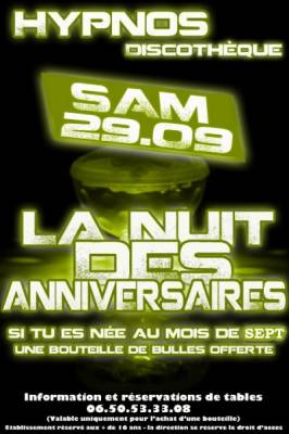 la nuits des anniversaires