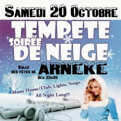 Tempête de Neige à Arnèke (Night-Concept discothèque Mobile)