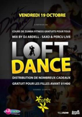 LOFT DANCE //cours de zumba fitness gratuit @ loft : 19/10/12 DJ ABDELL