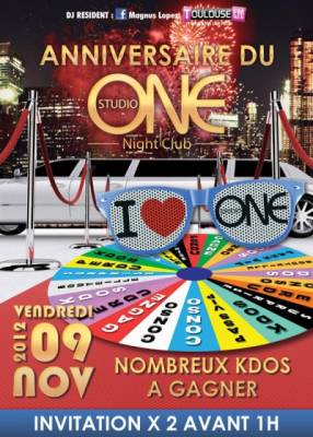 ANNIVERSAIRE DU STUDIO ONE