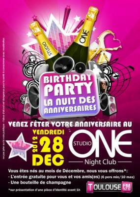 BIRTHDAY PARTY / NUIT DES ANNIVERSAIRES