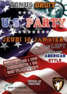 Tonus Droit U.S. PARTY – Jeudi 10 Janvier – au Loft – Before au Pickwick •