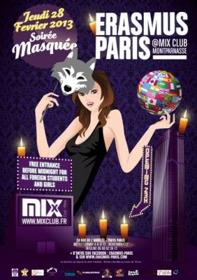 Erasmus Paris : Soirée Masquée