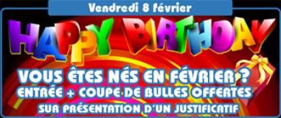 ANNIVERSAIRES DE FEVRIER